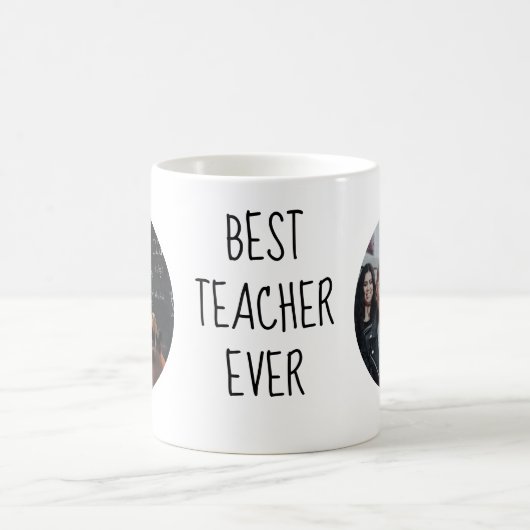 最高の先生カスタム写真マググ コーヒーマグカップ (中央)
