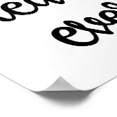 最高の先生タイポグラフィ先生 ポスター (角)