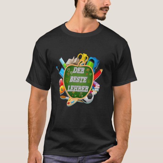 最高の先生ドイツ語版デアベステレーラー Tシャツ (正面)