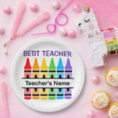 最高の先生ナパーソナライズされたプキン ペーパープレート (パーティー)