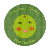 最高の先生ハッピーアップルカスタム切削盤 カッティングボード (正面)