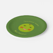 最高の先生ハッピーアップルカスタム紙パーティー ペーパープレート (アングル)