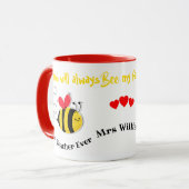 最高の先生ービー先生ギフトハニービー マグカップ (正面左)