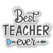 最高の先生先生 シール (正面)
