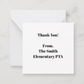 最高の先生先生 ノートカード (裏面)