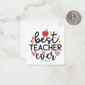 最高の先生先生 ノートカード (正面/裏面インサイチュ)