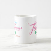 最高の先生名スクリカラフルプト コーヒーマグカップ (中央)