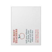 最高の先生名前をカスタムするパッド ノートパッド (回転)