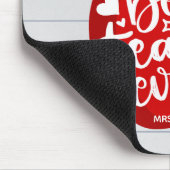 最高の先生名Red Apple新学期 マウスパッド (コーナー)