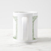 最高の先生常に優秀な証明書 ジャンボコーヒーマグカップ (裏面)