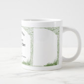 最高の先生常に優秀な証明書 ジャンボコーヒーマグカップ (右)