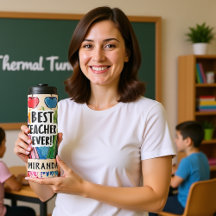 最高の先生常に名前をカスタムするリンゴ/ペン