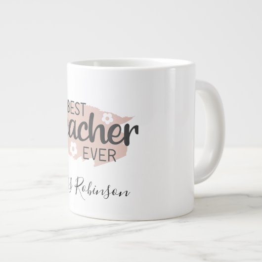 最高の先生常に審美的な先生鑑賞 ジャンボコーヒーマグカップ (正面右)