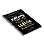 最高の先生常に退職ギフトボス友人 ノートブック (右側)