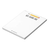 最高の先生常先生鑑賞学校 ノートパッド (回転)