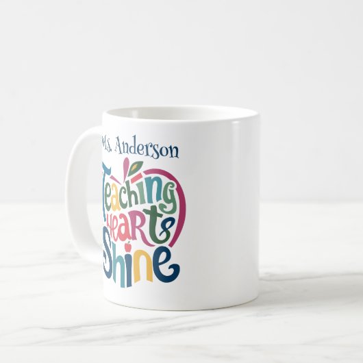 最高の先生感謝ギフトマグ コーヒーマグカップ (正面左)