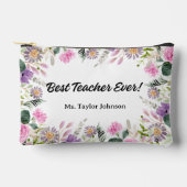 最高の先生謝意ギフトカスタムフローラ アクセサリーポーチ (正面)