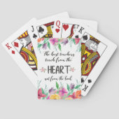 最高の先生謝意引用文ありがとうございました トランプ (裏面)