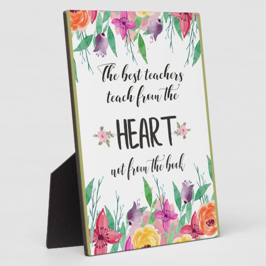 最高の先生謝意引用文ありがとうございました フォトプラーク (側面)