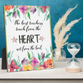 最高の先生謝意引用文ありがとうございました フォトプラーク (側面)