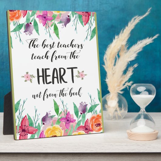 最高の先生謝意引用文ありがとうございました フォトプラーク (側面)