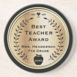 最高の先生賞金ゴールドとブラック コースター