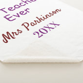 最高の先生追加年制シンプル学年 シェルパブランケット (3/4)