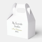 最高の先生追加年制シンプル学年 フェイバーボックス (裏面サイド)