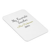 最高の先生追加年制シンプル学年 マグネット (右側)