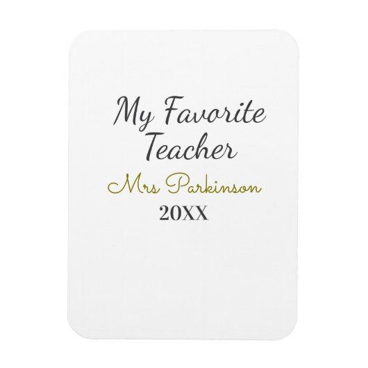 最高の先生追加年制シンプル学年 マグネット (縦)