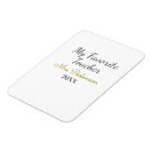 最高の先生追加年制シンプル学年 マグネット (左側)