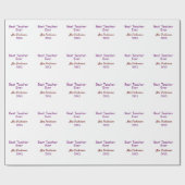 最高の先生追加年制シンプル学年 ラッピングペーパー (フラット)