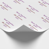 最高の先生追加年制シンプル学年 ラッピングペーパー (角)