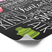 最高の先生鑑賞フローラ贈り物 ポスター (角)