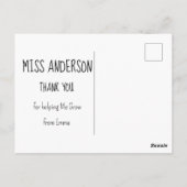 最高の先生 エバー ウィンターペンギンデザイン ポストカード (裏面)