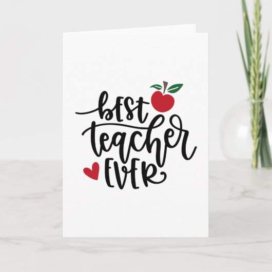 最高の先生 カード (正面)