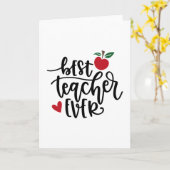 最高の先生 カード (黄色い花)