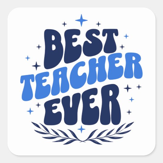 最高の先生 スクエアシール (正面)