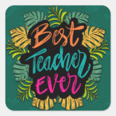 最高の先生 スクエアシール (正面)