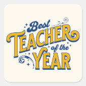 最高の先生 スクエアシール (正面)