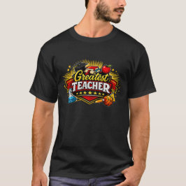 最高の先生 バーシティスタイル バッジ Tシャツ