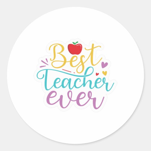 最高の先生 ラウンドシール (正面)