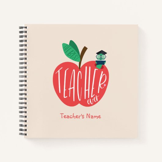 最高の先生、先生評価Apple Worm ノートブック (正面)