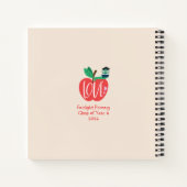 最高の先生、先生評価Apple Worm ノートブック (裏面)