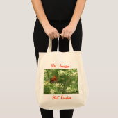 最高の先生，感謝，ありがとう，蝶 トートバッグ (正面(商品))