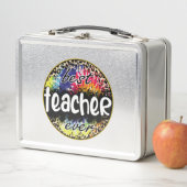 最高の先生Everカラフル - Leopard Print メタルランチボックス (インサイチュ)