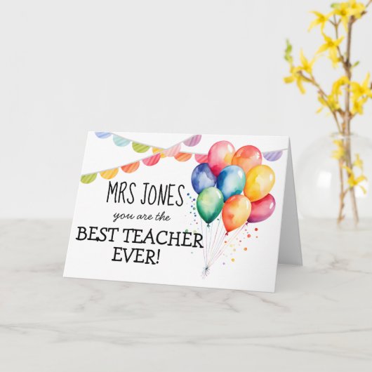 最高の先生everカード カード (黄色い花)