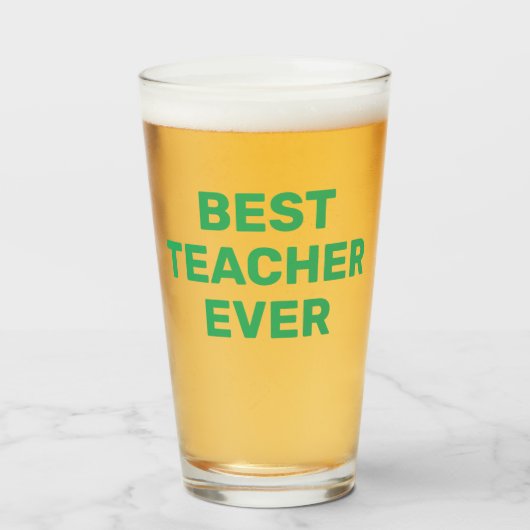 最高の先生Everビールピントグラス タンブラーグラス (ドリンク正面)