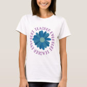 最高の先生Ever & Blue Flower Tシャツ (正面)