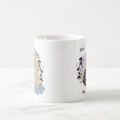 最高の先生Ever Boho Rainbow写真 コーヒーマグカップ (中央)